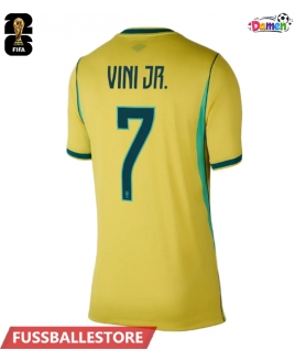 Günstige Brasilien Vinicius Junior #7 Heimtrikot Damen WM 2026 Kurzarm